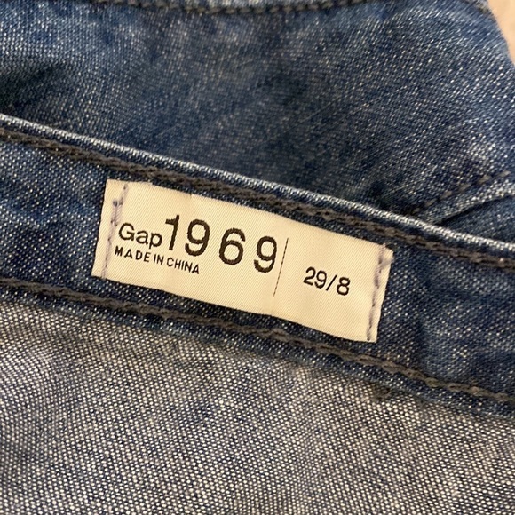 Gap 1969 Oceanside blue denim mini skirt . Size 29/8 . - Picture 4 of 9